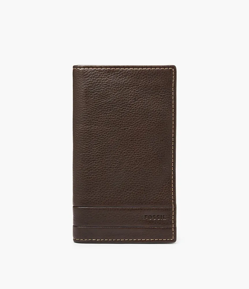 Portafoglio Uomo FOSSIL LUFKIN SML1398201 Pelle Marrone