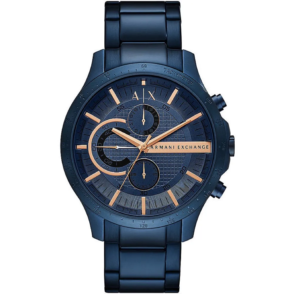 Orologio Uomo ARMANI EXCHANGE HAMPTON AX2430 Chrono Bracciale Acciaio Blu