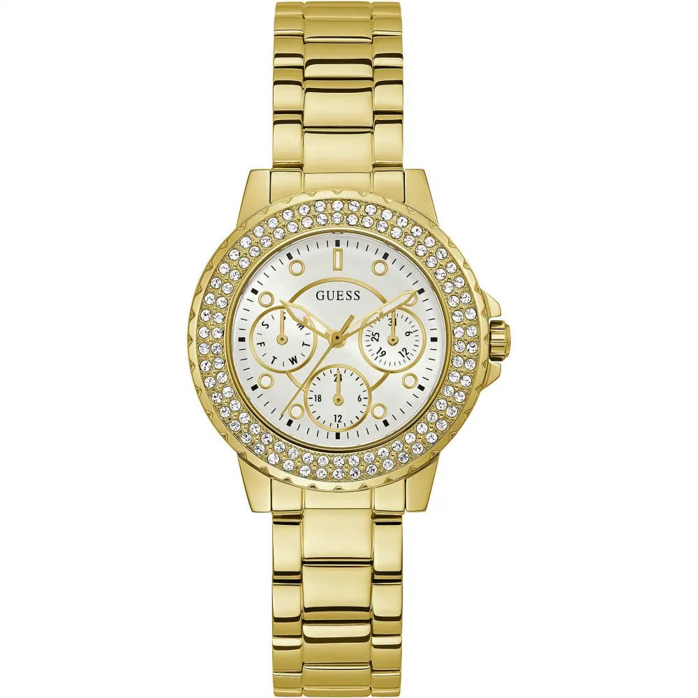 Orologio Donna GUESS CROWN GW0410L2 Multifunzione Acciaio Gold Dorato