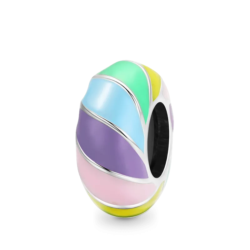 Stopper Arcobaleno in Argento Sterling 925 Per Bracciale da Donna