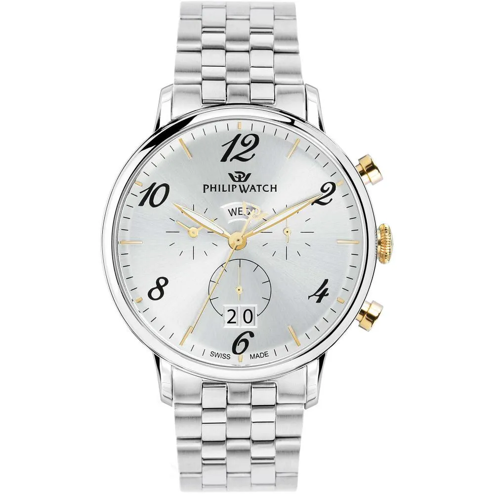 Orologio Uomo PHILIP WATCH TRUMAN R8273695002 Chrono Acciaio SWISS MADE