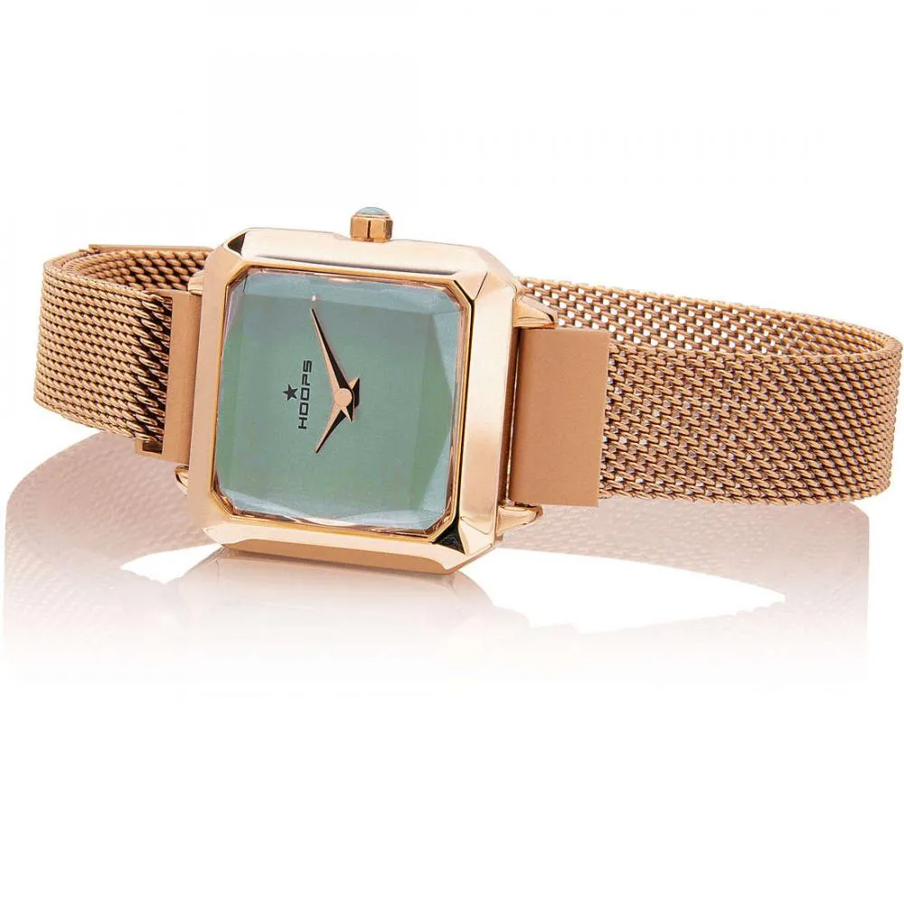 Orologio Donna HOOPS CARRE' 2621L-RG05 Bracciale Acciaio Mesh Rosè Grigio
