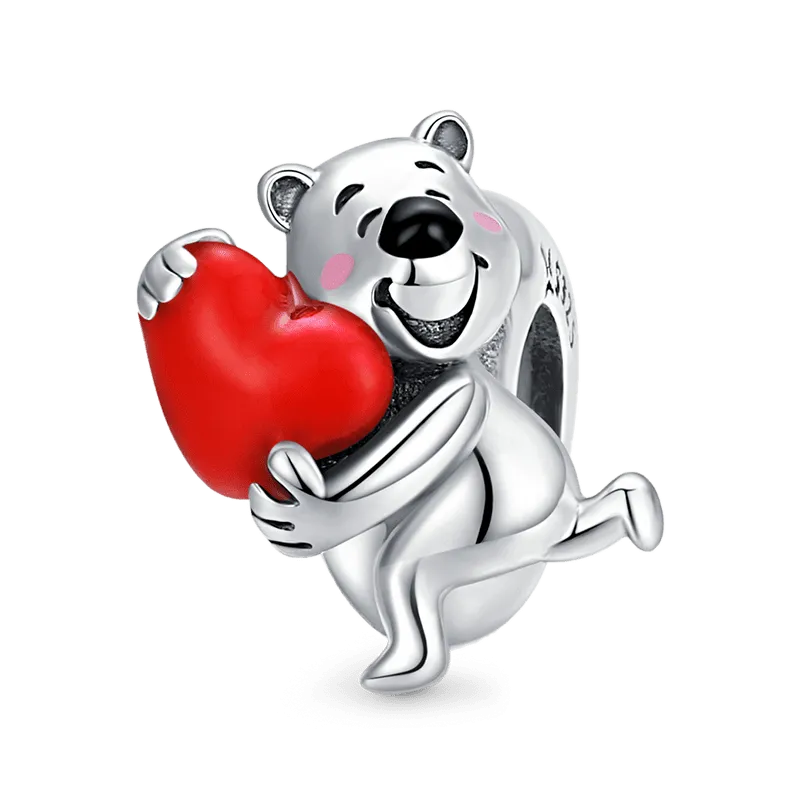 Gnoce Stopper Orsoin In Argento 925 Charm Per Bracciale