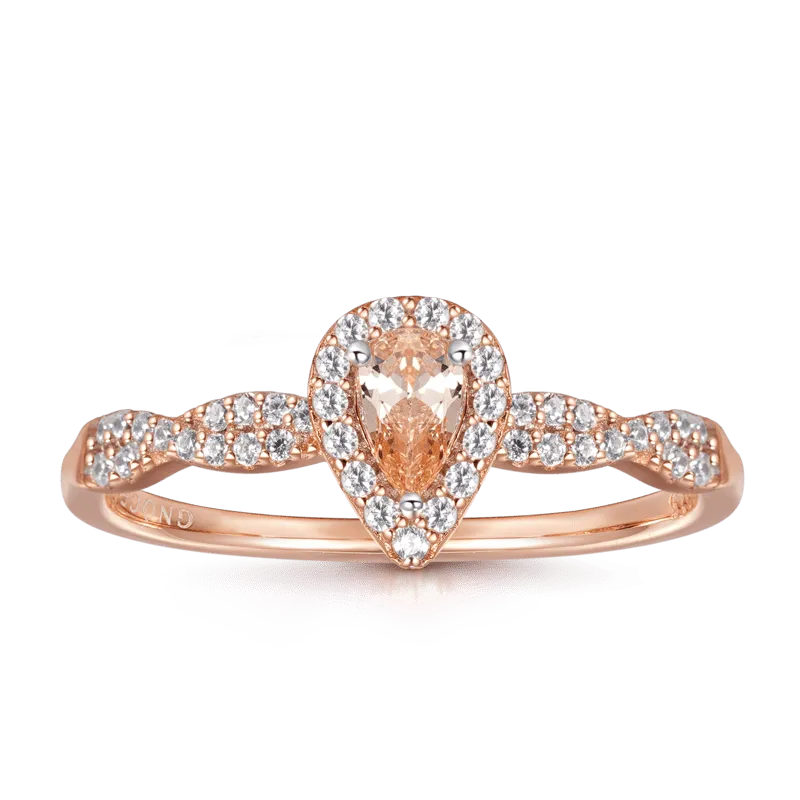 Gnoce Anello A Goccia Attorcigliato