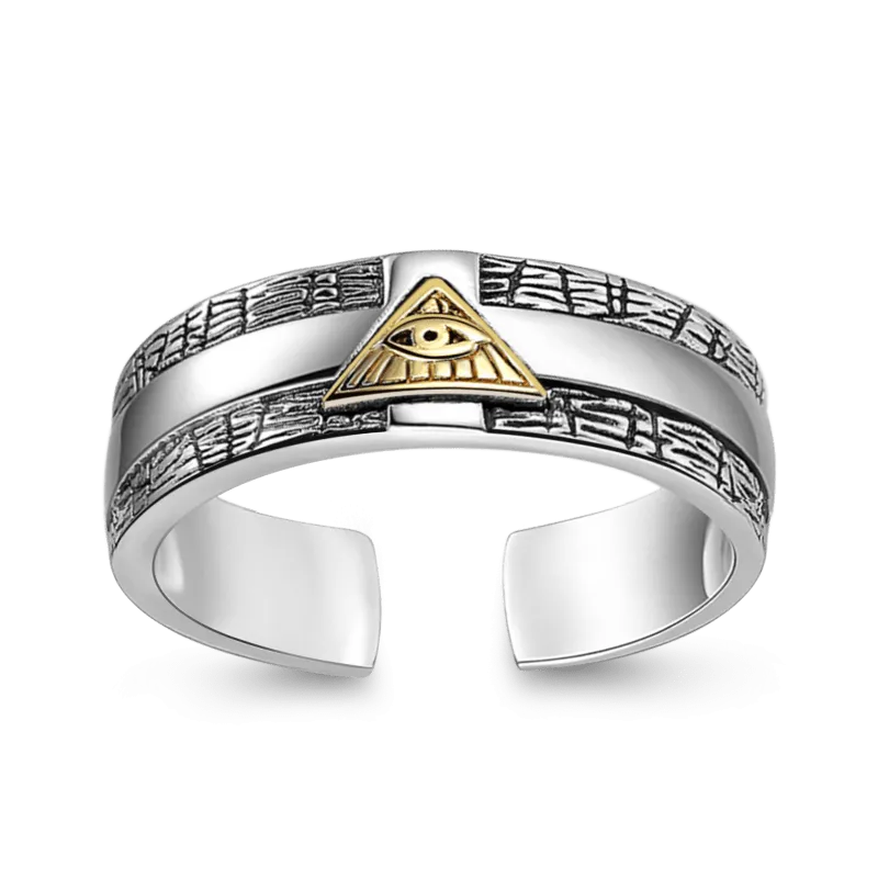 Anello Regolabile Occhio Di Dio Per Uomo