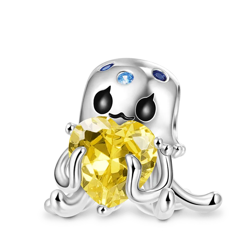 Charm Ciondolo Medusa Abbraccia La Pietra Cuore