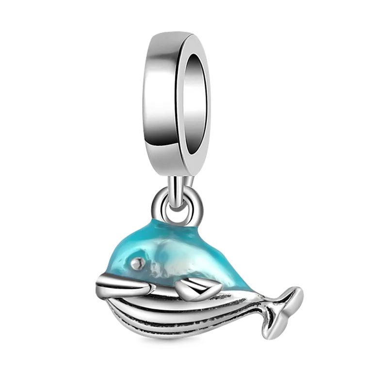 Charm Ciondolo Balena in Argento 925