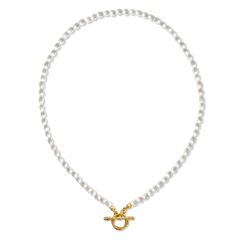 Gnoce Choker Perle In Ottone