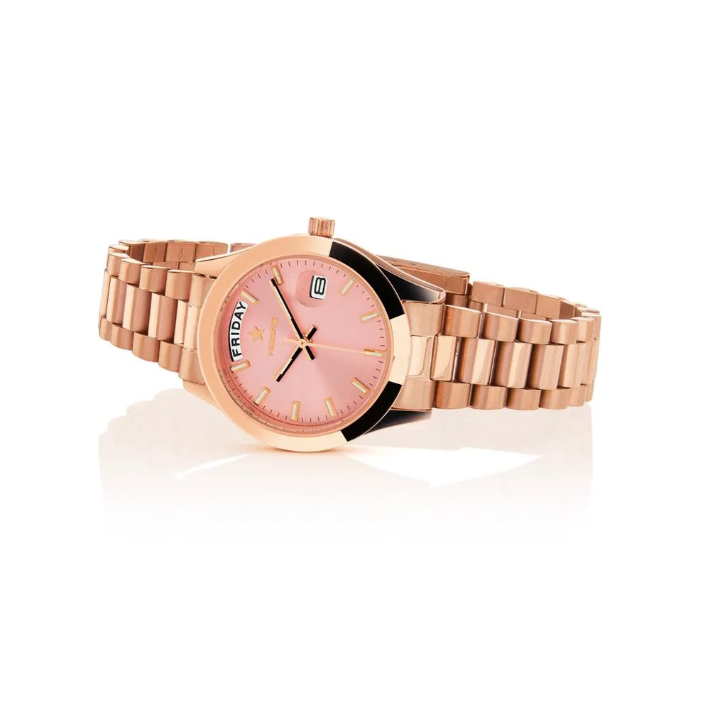 Orologio Donna HOOPS LUXURY DAY DATE 2620L-RG05 Bracciale Acciaio Rosè Rosa