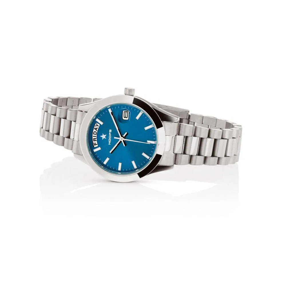 Orologio Donna HOOPS LUXURY DAY DATE 2620L-S04 Bracciale Acciaio Blu