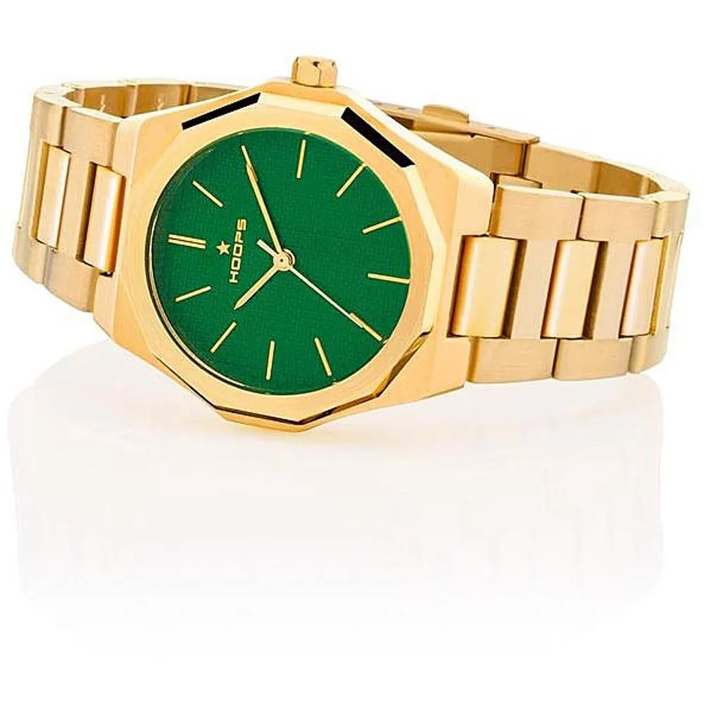 Orologio Donna HOOPS ROYAL 2638L-G06 Bracciale Acciaio Gold Dorato Verde