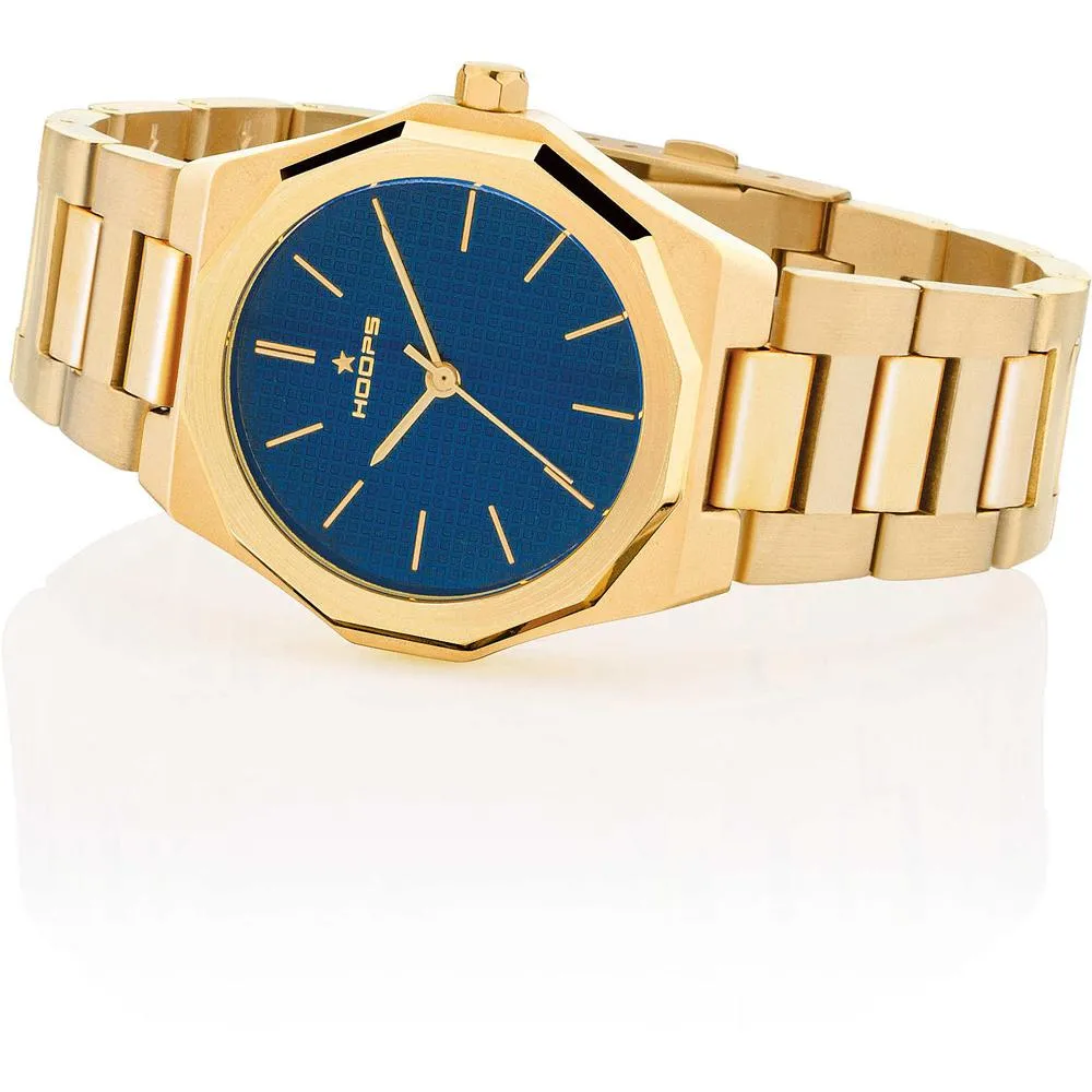 Orologio Donna HOOPS ROYAL 2638L-G03 Bracciale Acciaio Gold Dorato Blu