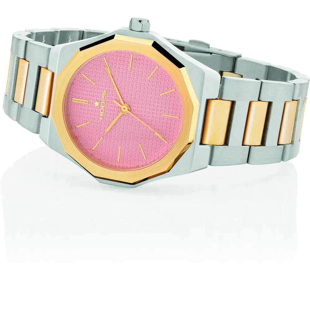 Orologio Donna HOOPS ROYAL 2638L-SG05 Acciaio Gold Bicolor Dorato Rosa
