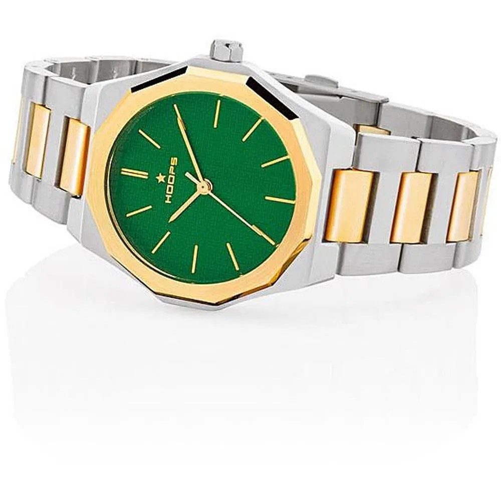 Orologio Donna HOOPS ROYAL 2638L-SG06 Acciaio Gold Bicolor Dorato Verde