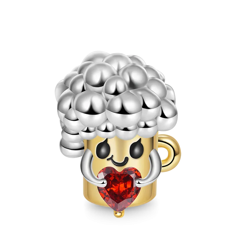 Gnoce Charm Birra Con Bollicine Abbraccia La Pietra Cuore