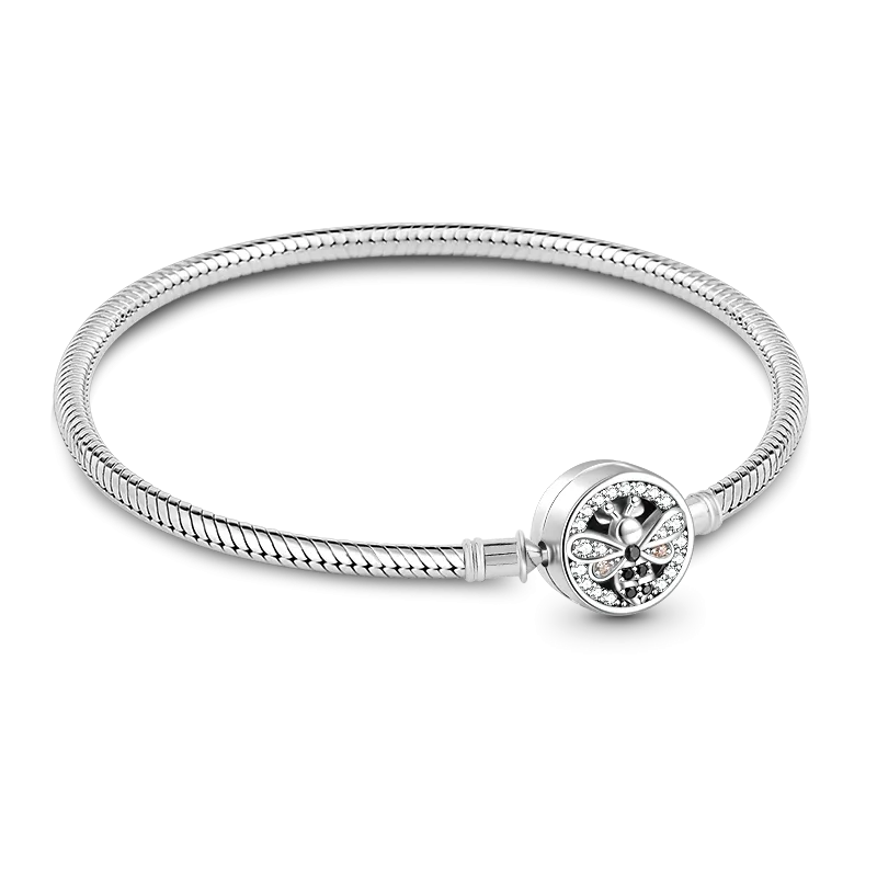 Gnoce Bracciale Base A Catena Di Serpente Ape Danzante