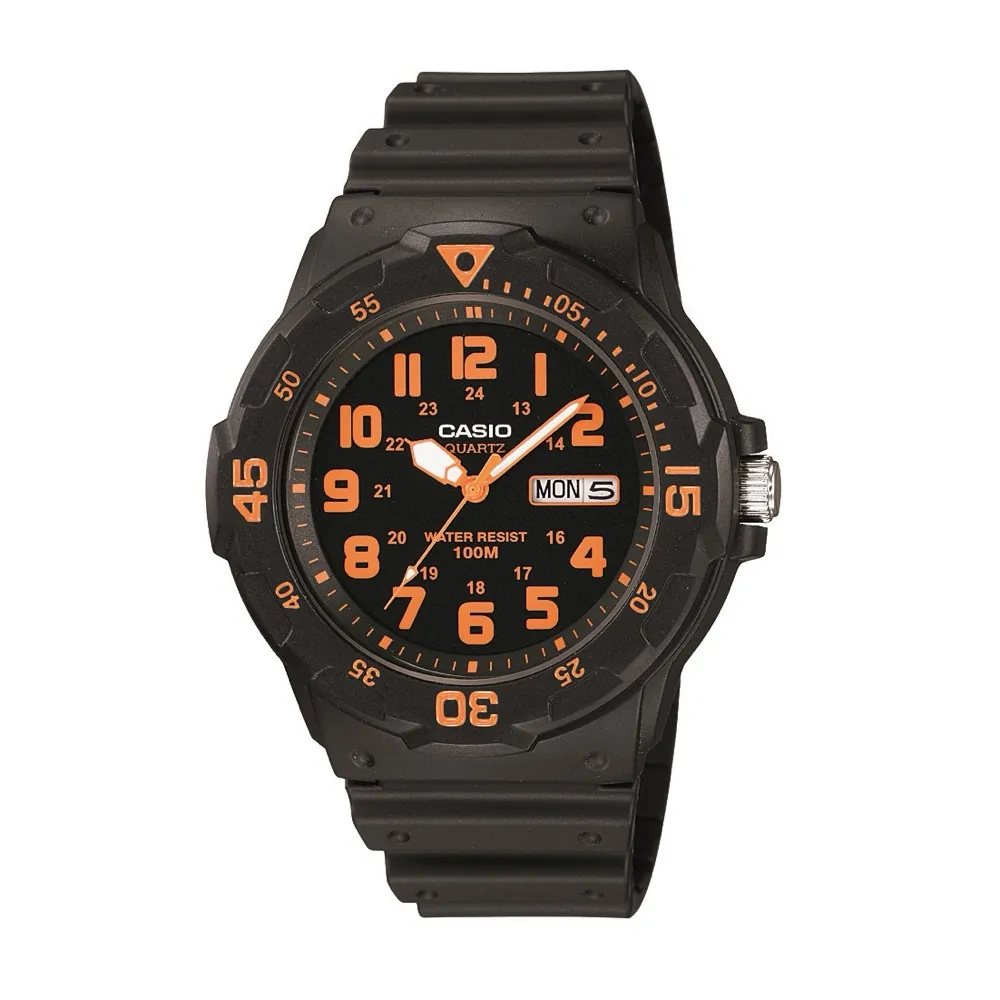 Orologio Uomo CASIO MRW-200H-4BVDF Silicone Nero Sub 100mt