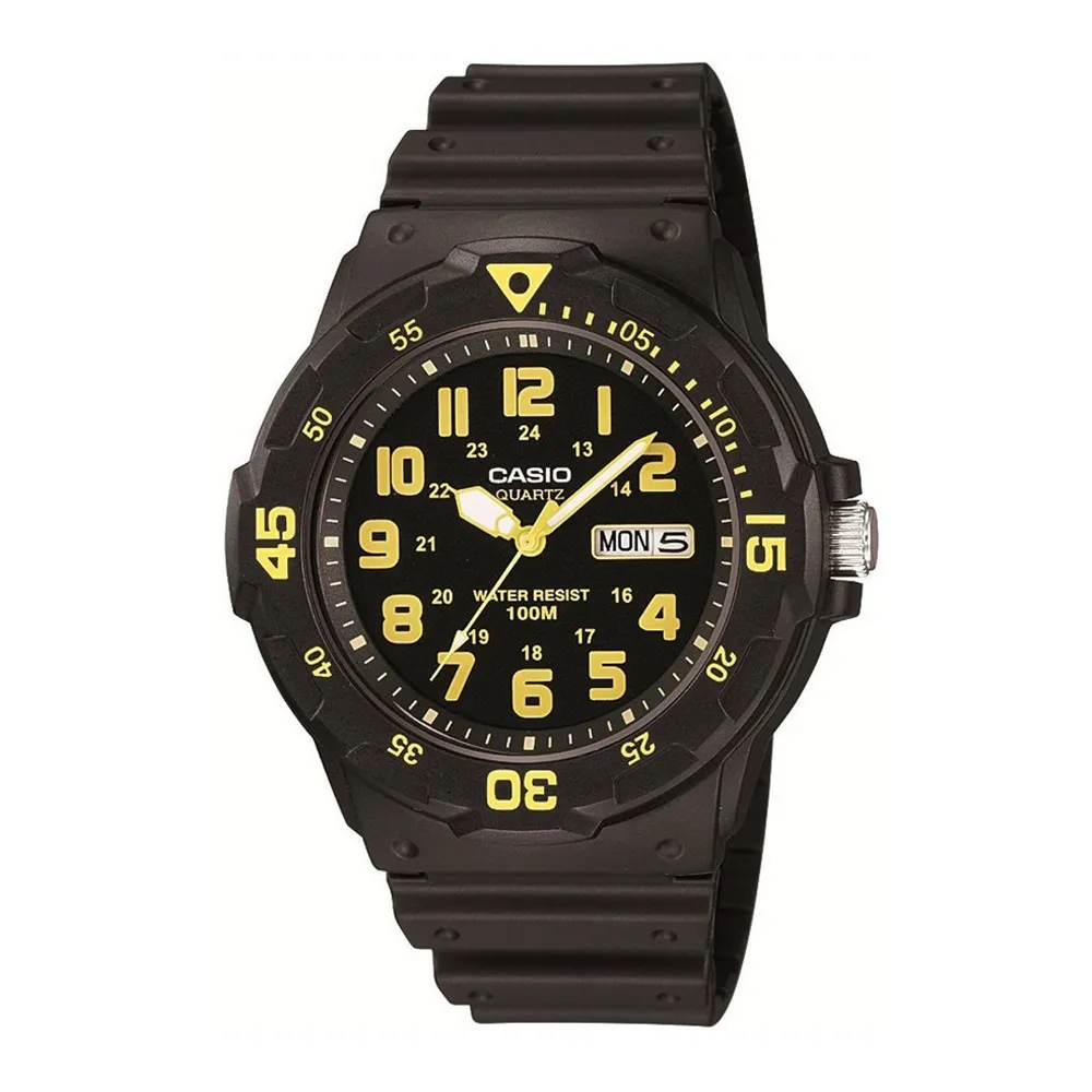 Orologio Uomo CASIO MRW-200H-9BVDF Silicone Nero Sub 100mt