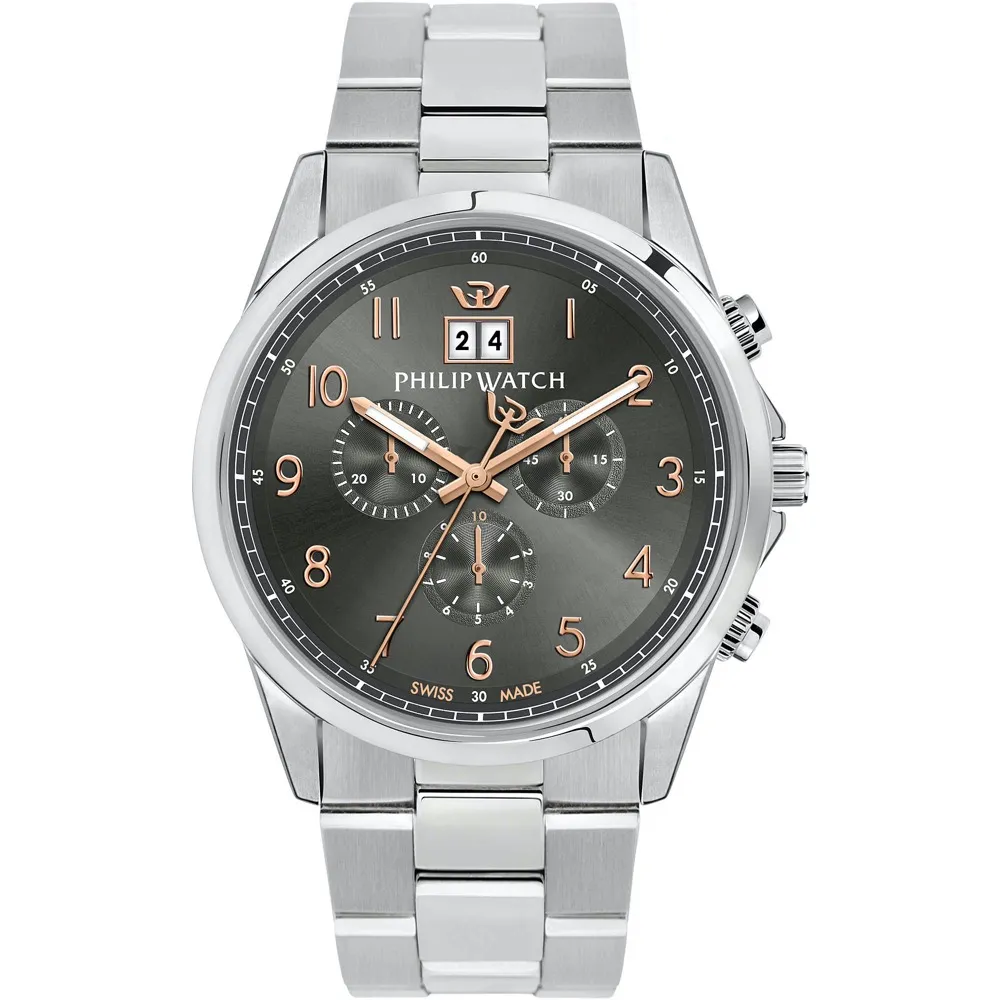 Orologio Uomo PHILIP WATCH CAPETOWN R8273612001 Chrono Acciaio SWISS MADE