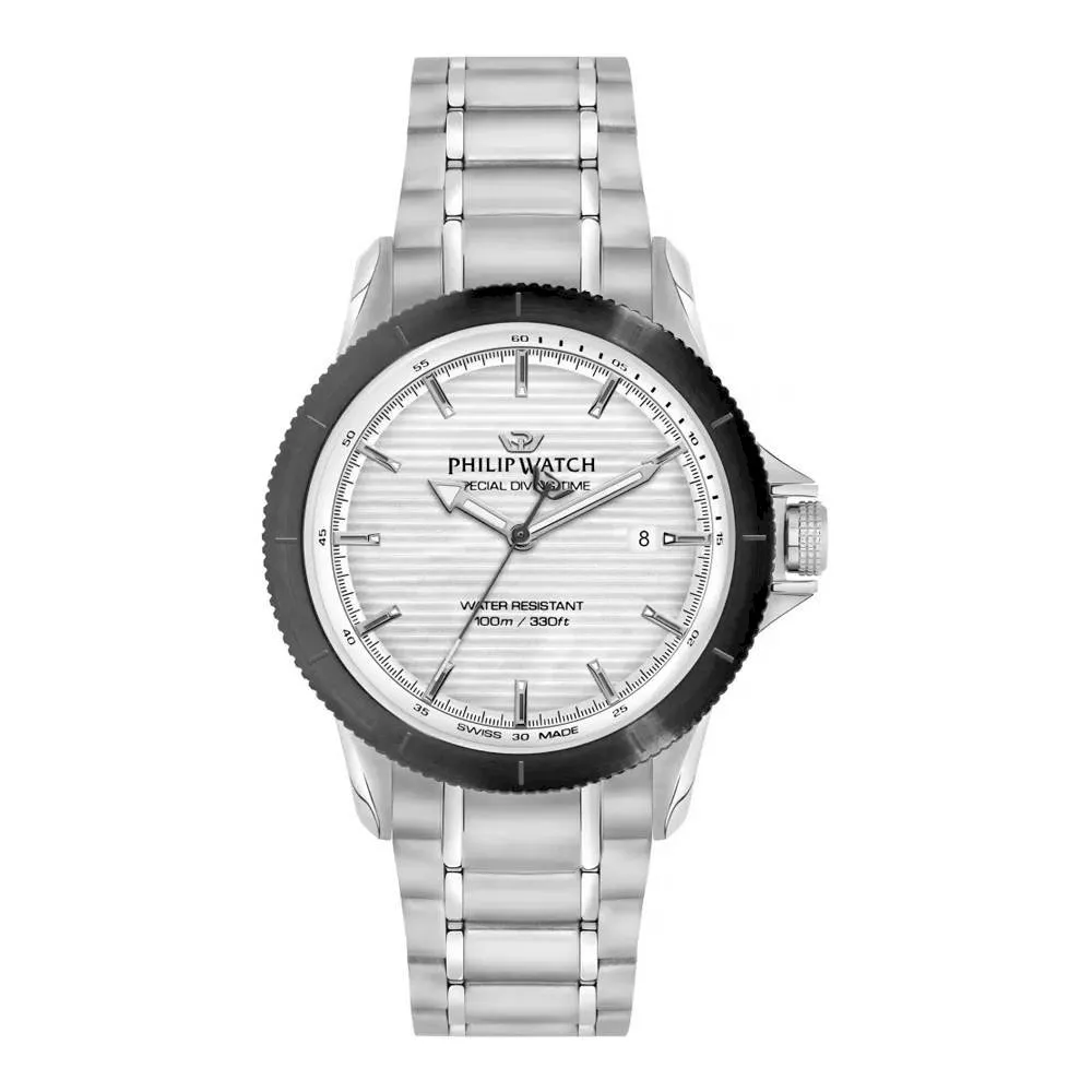 Orologio Uomo PHILIP WATCH GRAND REEF R8253214001 Acciaio Bianco SWISS MADE