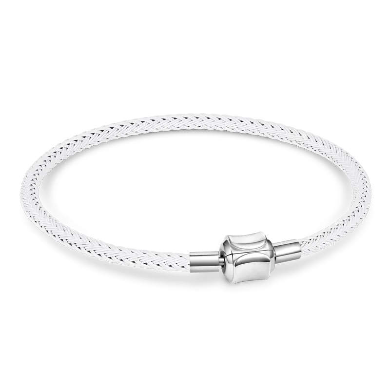 Gnoce Bracciale Base bianca con due stopper