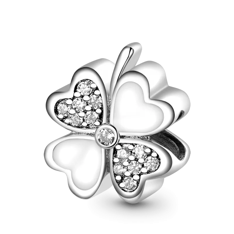 Gnoce Charm Quadrifoglio fortunato Incisione Personalizzato