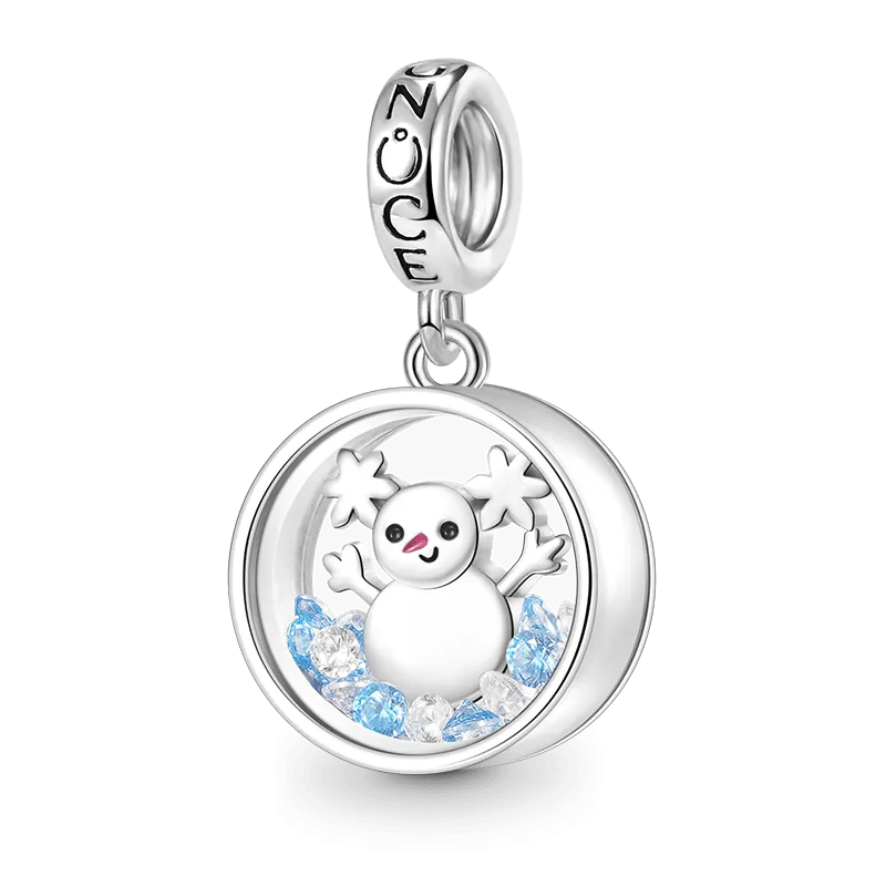 Gnoce Charm Ciondolo Pupazzo Di Neve Di Natale