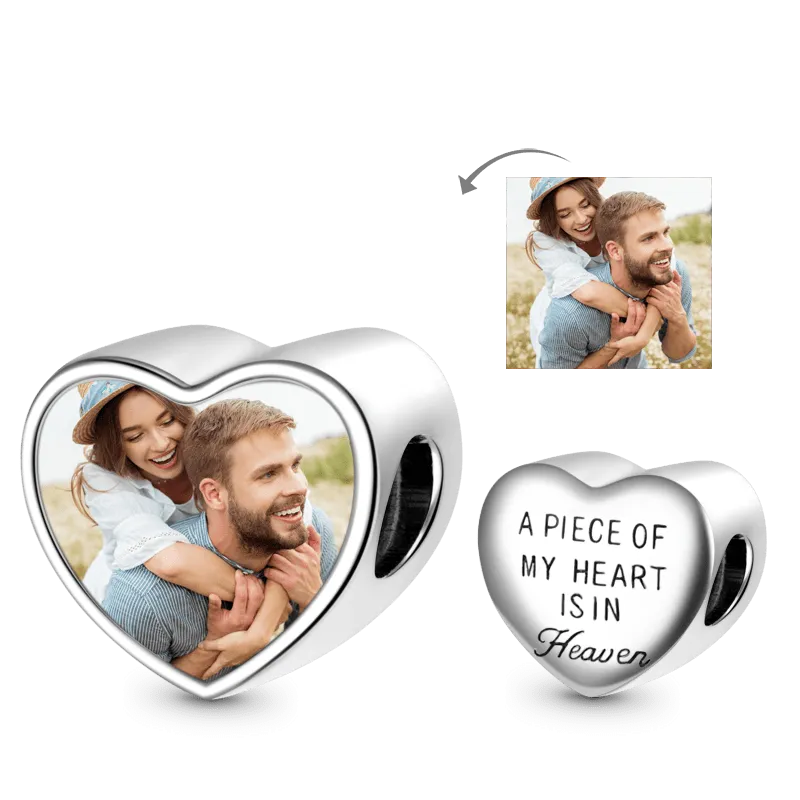 Gnoce Charm Foto Personalizzato Cuore D'Amore