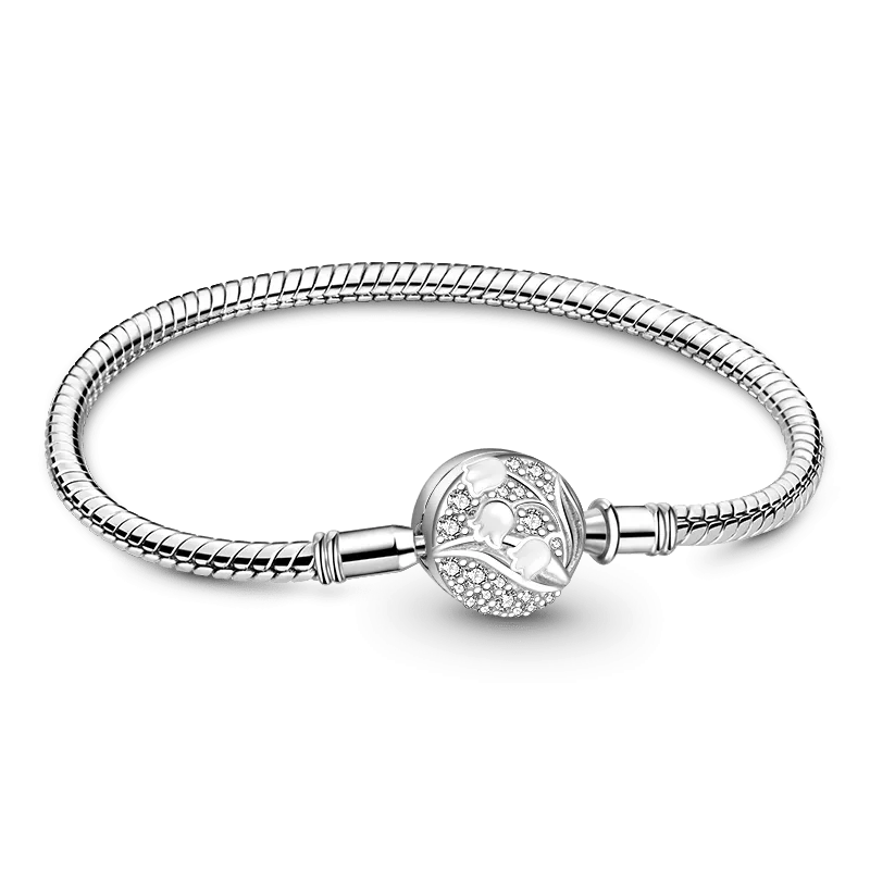 Gnoce Bracciale Base Mughetto Fiore Catena A Serpente