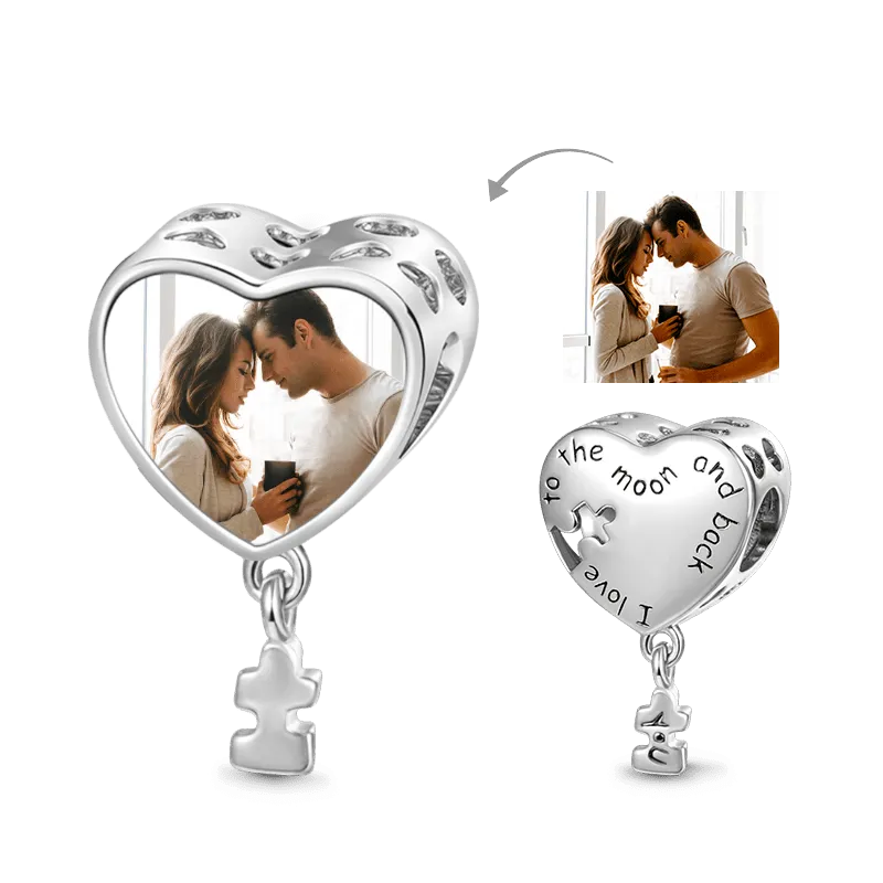 Gnoce Charm Foto Personalizzato Cuore "Only You"