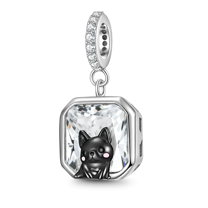 Gnoce Charm Ciondolo Simpatico Cane Nero