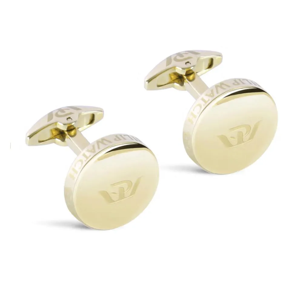 Gemelli Uomo PHILIP WATCH S82AHH02 Acciaio Inossidabile Gold Dorato Cufflink