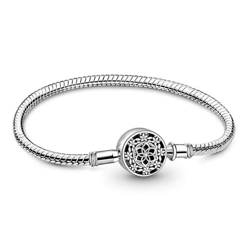 Gnoce Bracciale Base Fiore Base Loto Catena a Serpente