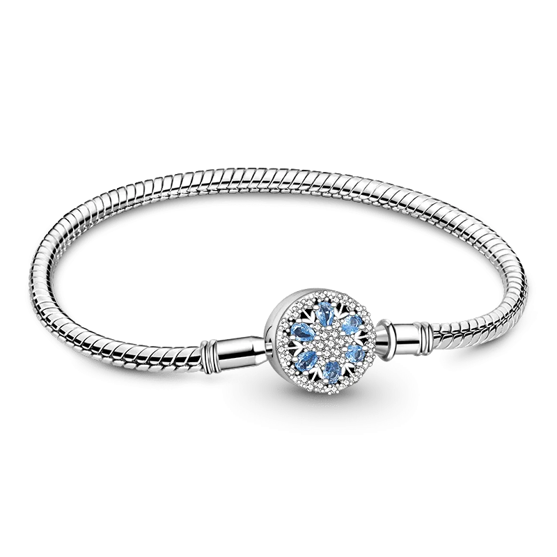 Gnoce Bracciale Base Fiocco di Neve Catena a Serpente