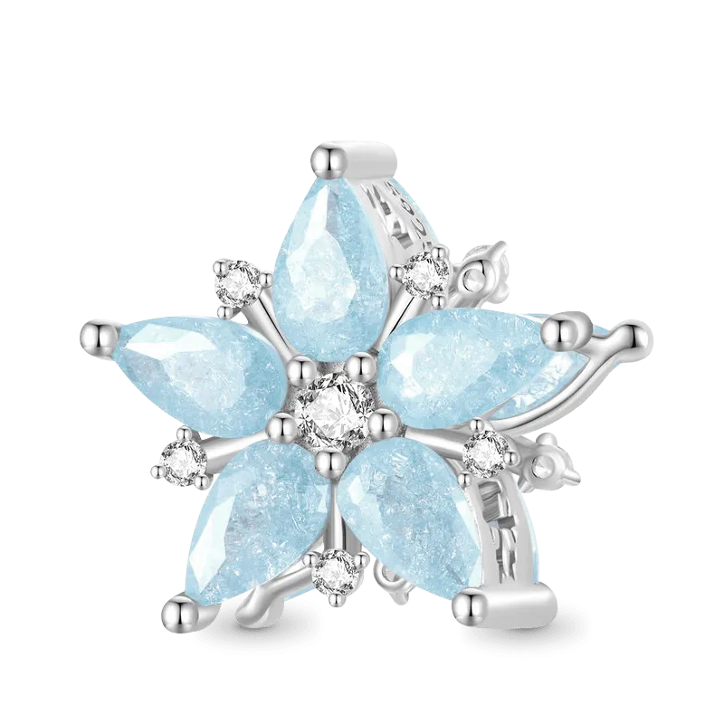 Gnoce Charm Fiocco Di Neve Invernale Scintillante