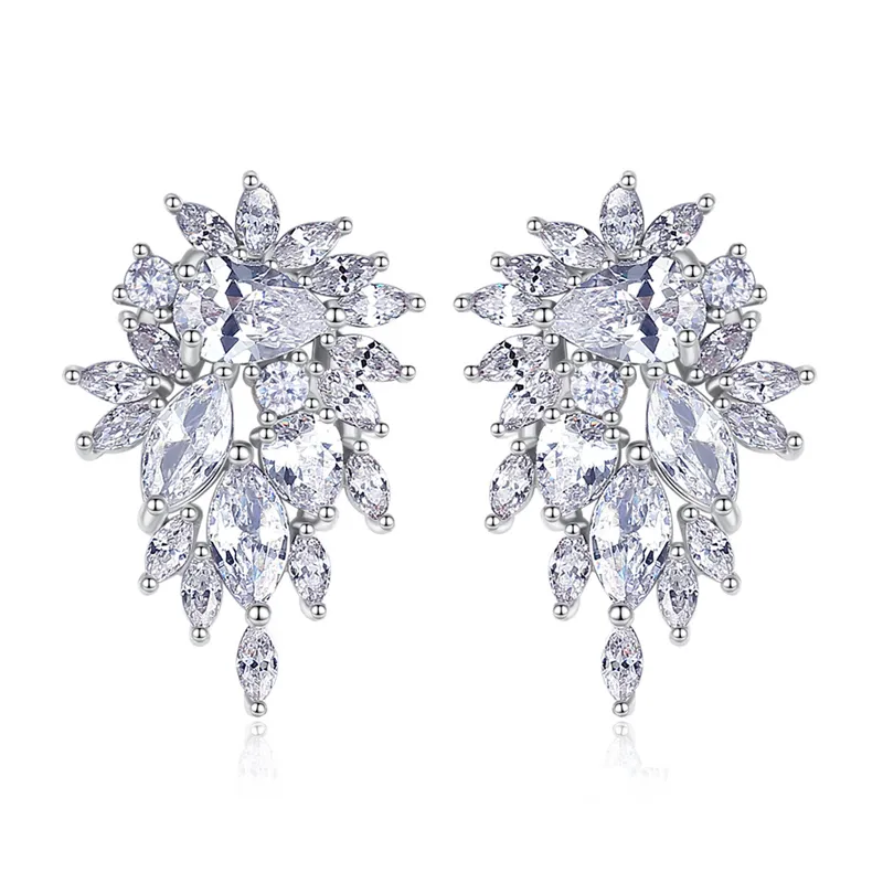 Gnoce Orecchini Floreali Scintillanti Ispirati alla Natura