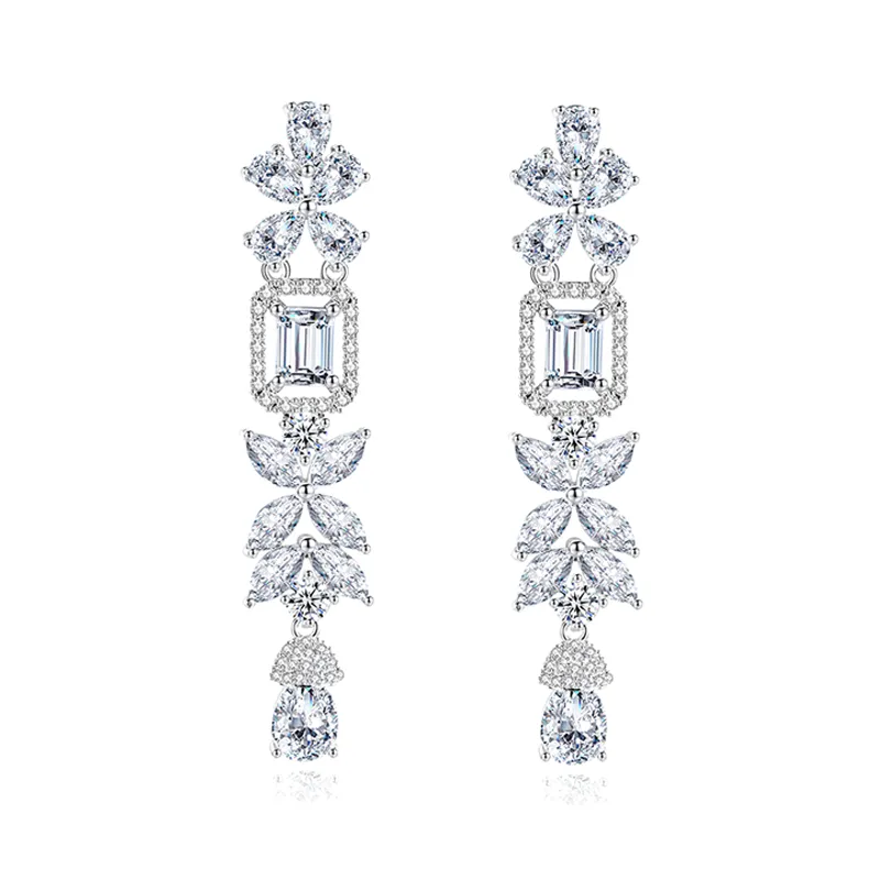 Gnoce Orecchini Pendenti a Goccia Lunga Vintage