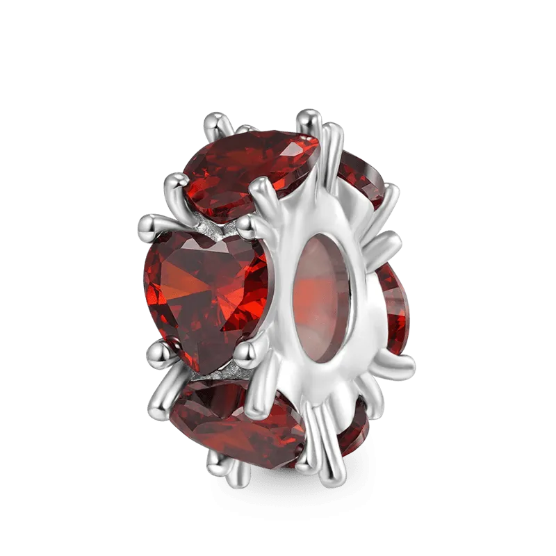 Gnoce Charm Stopper Cuore Multicolore