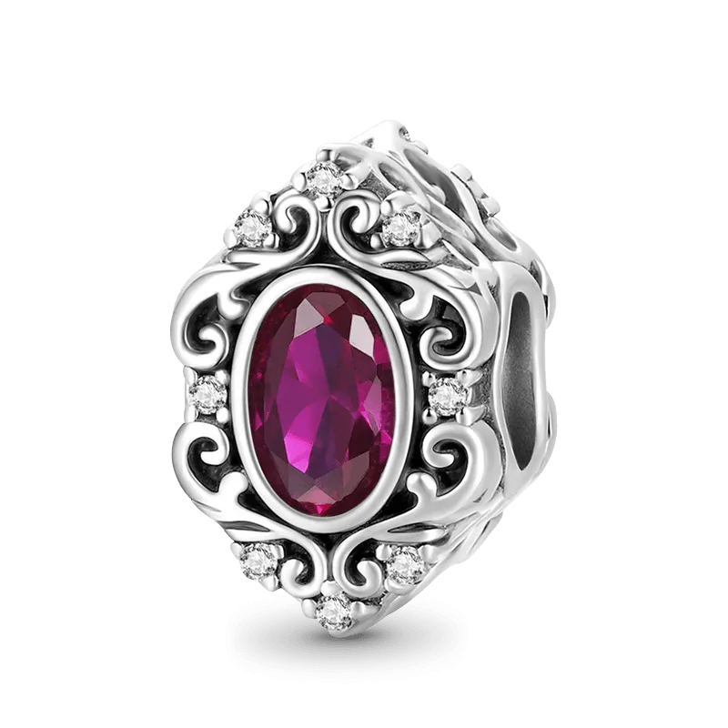 Gnoce Charm Rosso Vintage Pietra Cz