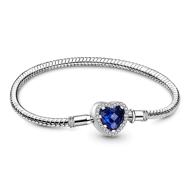 Gnoce Bracciale Base Cuore Catena a Serpente