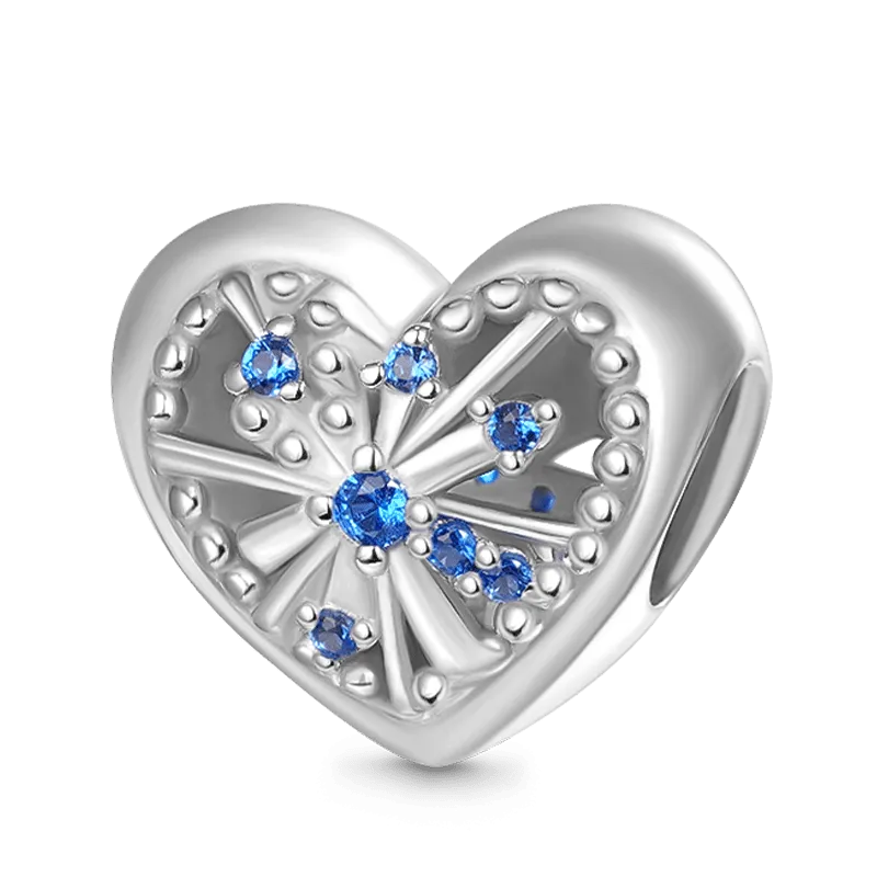 Gnoce Charm Cuore Fuochi d'Artificio