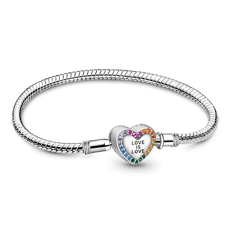 Gnoce Bracciale Base L'Amore È Amore Catena a Serpente