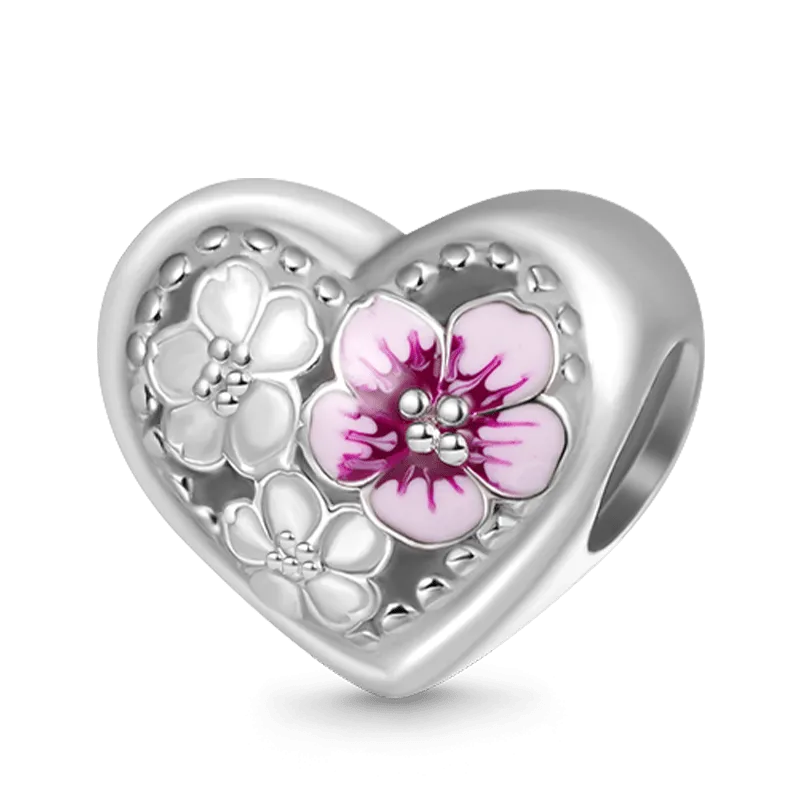 Gnoce Charm Cuore Fiori di Pesco