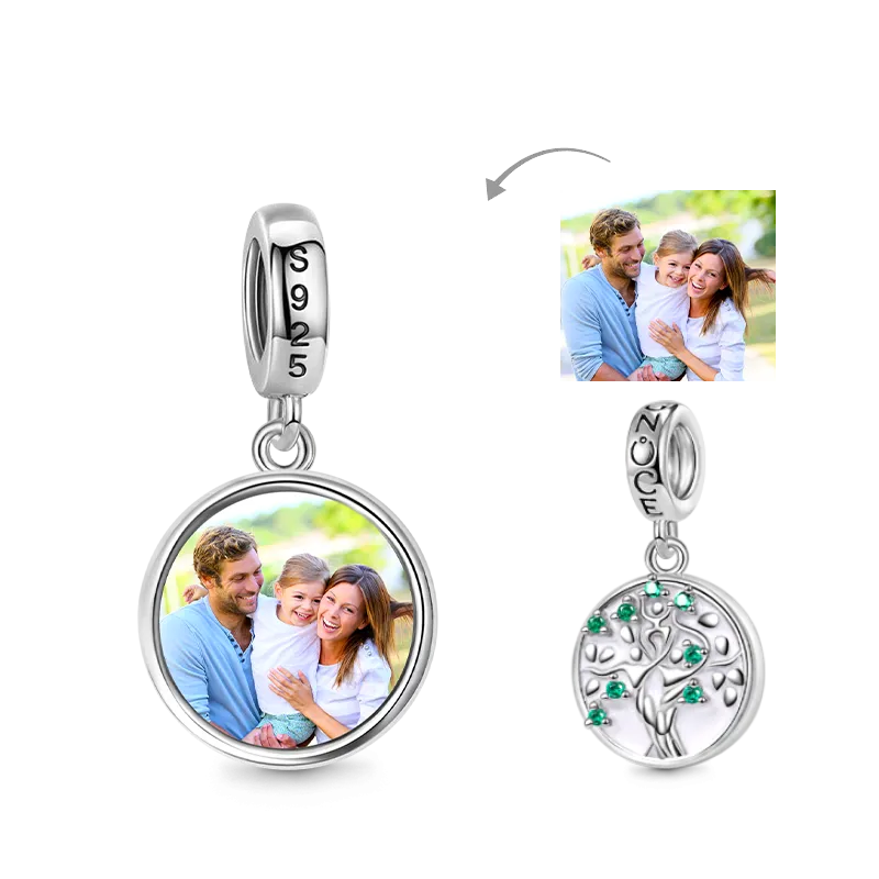 Gnoce Ciondolo Foto Personalizzato Albero Genealogico