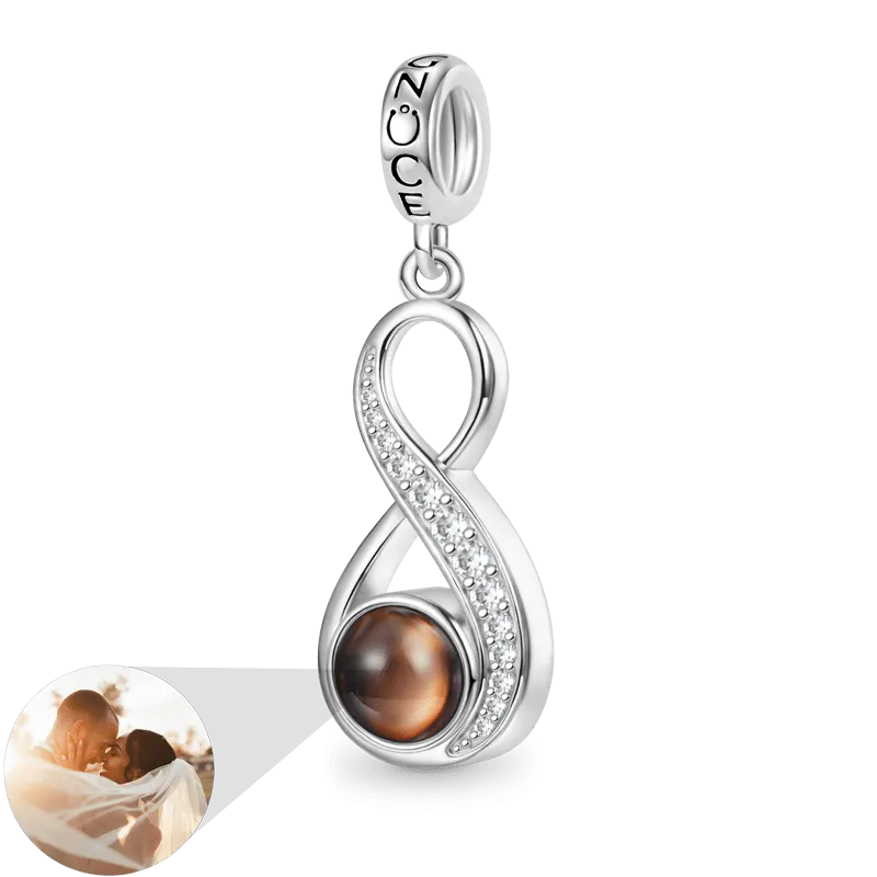 Gnoce Ciondolo Personalizzato Proiezione di Foto Amore Infinito