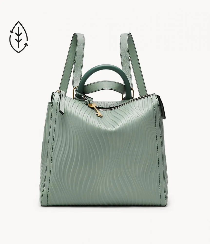 Borsa Zaino Donna FOSSIL PARKER ZB1711343 Pelle Verde