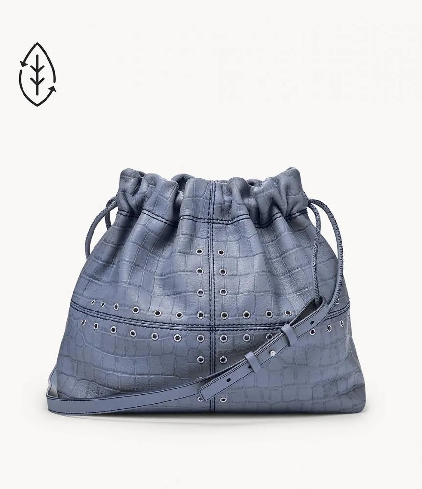 Borsa Donna FOSSIL GIGI ZB1558550 Pelle Celeste