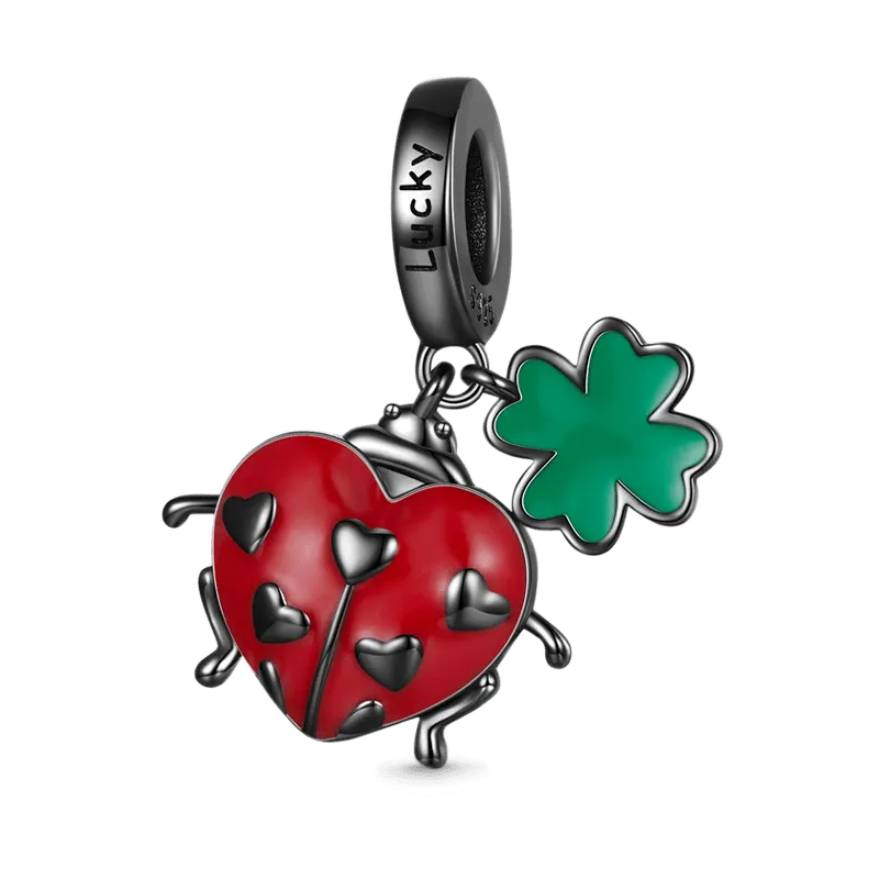 Gnoce Ciondolo Coccinella & Quadrifoglio