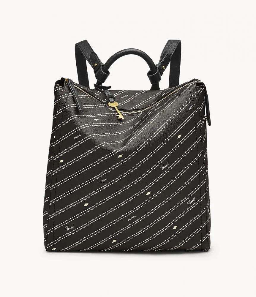 Borsa Zaino Donna FOSSIL PARKER ZB1589104 PVC Nero