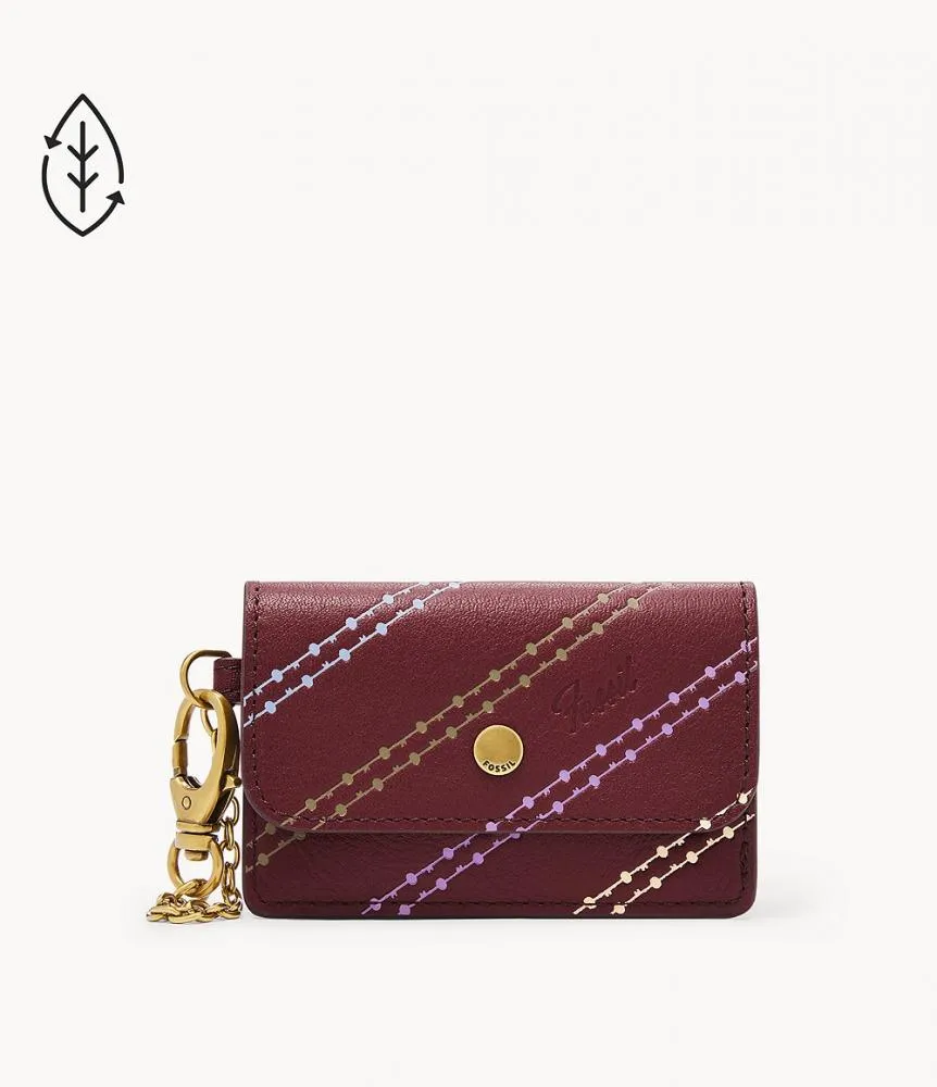 Porta Carte di Credito Donna FOSSIL VALERIE SL6544640 Pelle Bordeaux